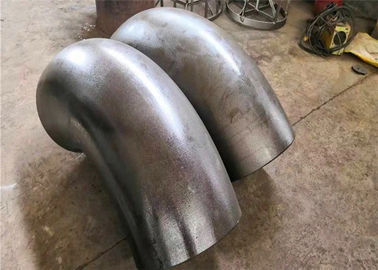 Silver / Black Fabricated Pipe Elbow , Metal Elbow Pipe ASME B16.9 Standard