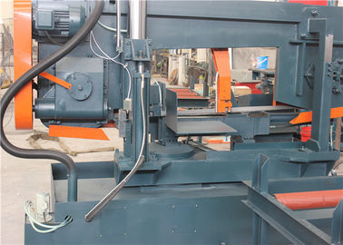 Heavy Duty CNC Metal Bandsaw Machine Hand Saw Belt Tighten Style With Stable Descending Speed