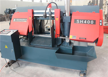 Heavy Duty CNC Metal Bandsaw Machine Hand Saw Belt Tighten Style With Stable Descending Speed